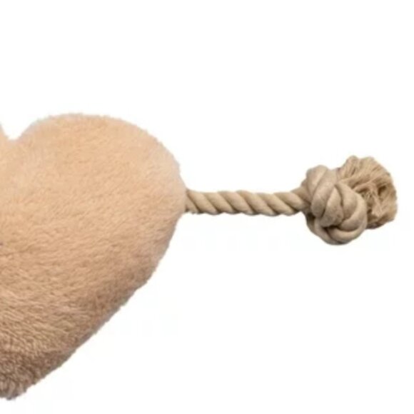 Gap Pet, Dog Toys, Plush Denim Heart Shaped Rope, and Squeaker Gap Pet Toy, Blue - Picture 6 of 6